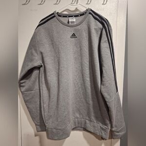 Adidas Men's Crewneck Gray Sweater
